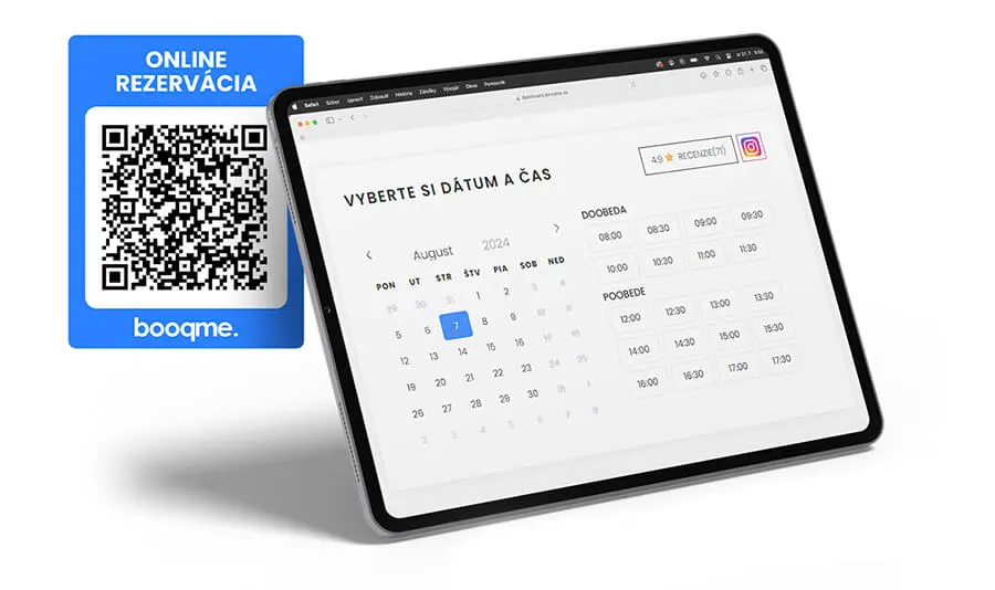 Rezervace pomocí QR kódu