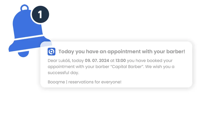 Reservation date reminder