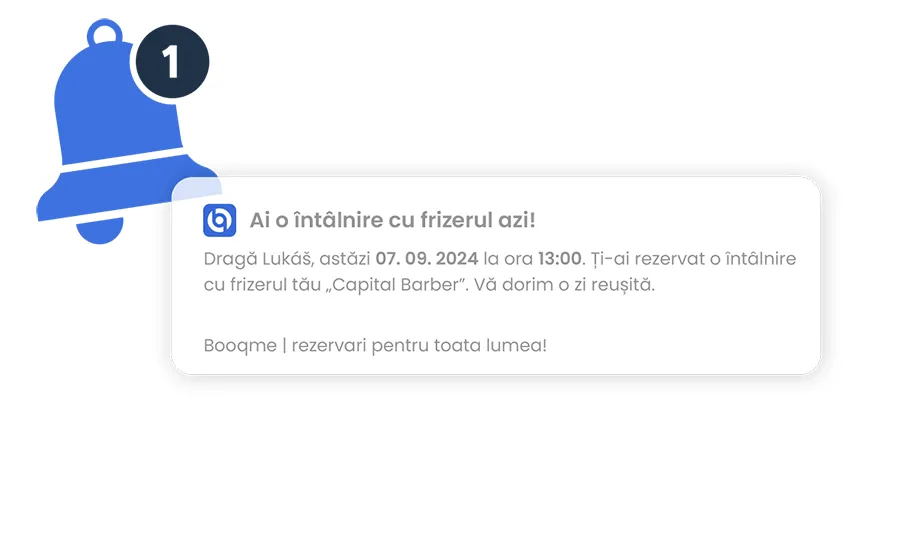 Memento pentru rezervarea unui termen